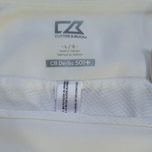 Cutter & Buck White CB DryTec Shirt